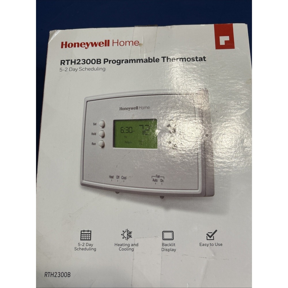 Honeywell 5-2 Day Programmable Thermostat (RTH2300B1038) - Untested